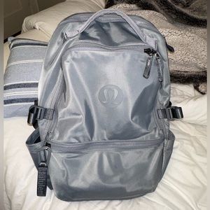 Lululemon backpack. “New Crew Backpack 22L” in Asphalt Grey. Trending color
